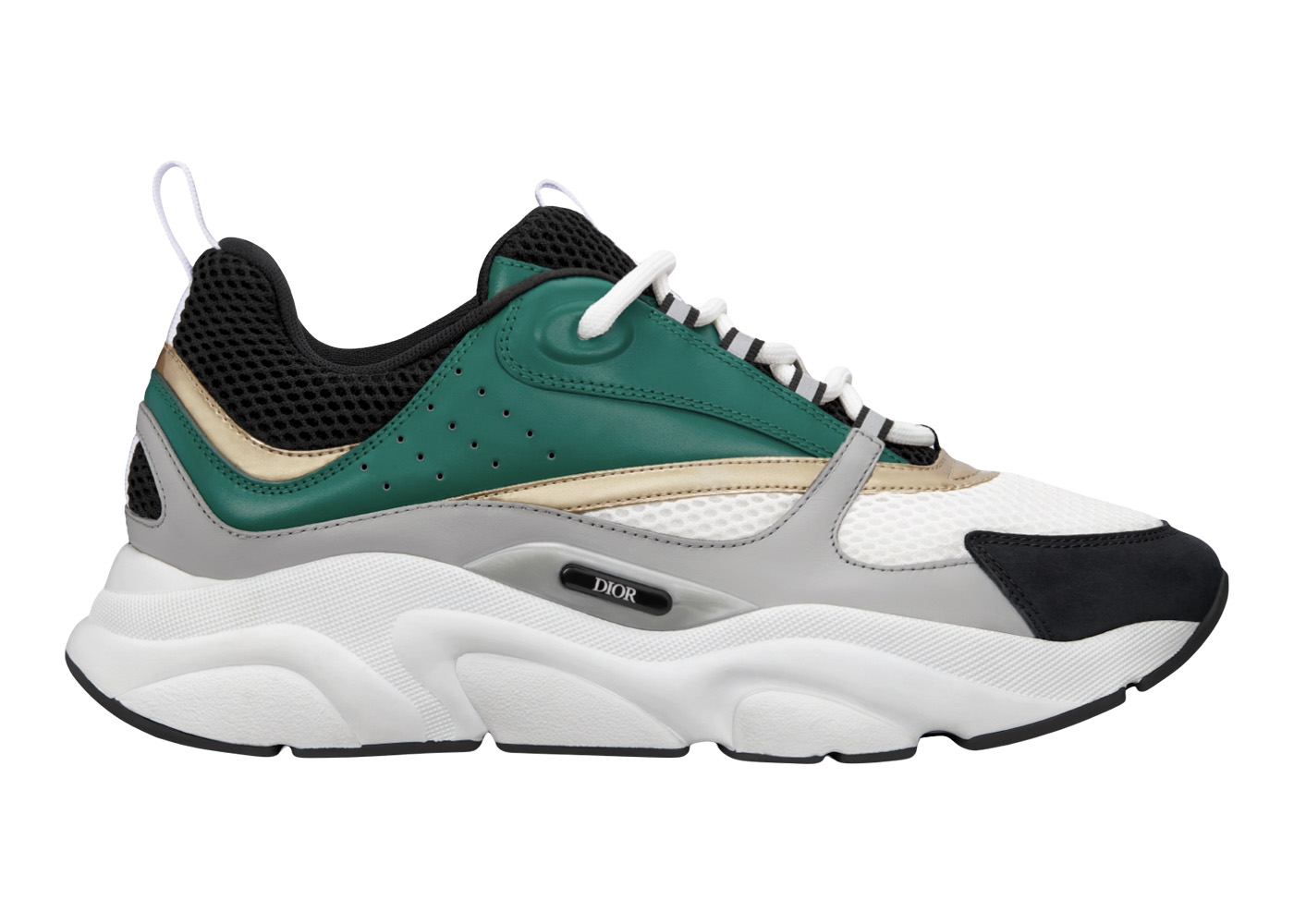 Dior B22 White Black Green Gold - vstockx