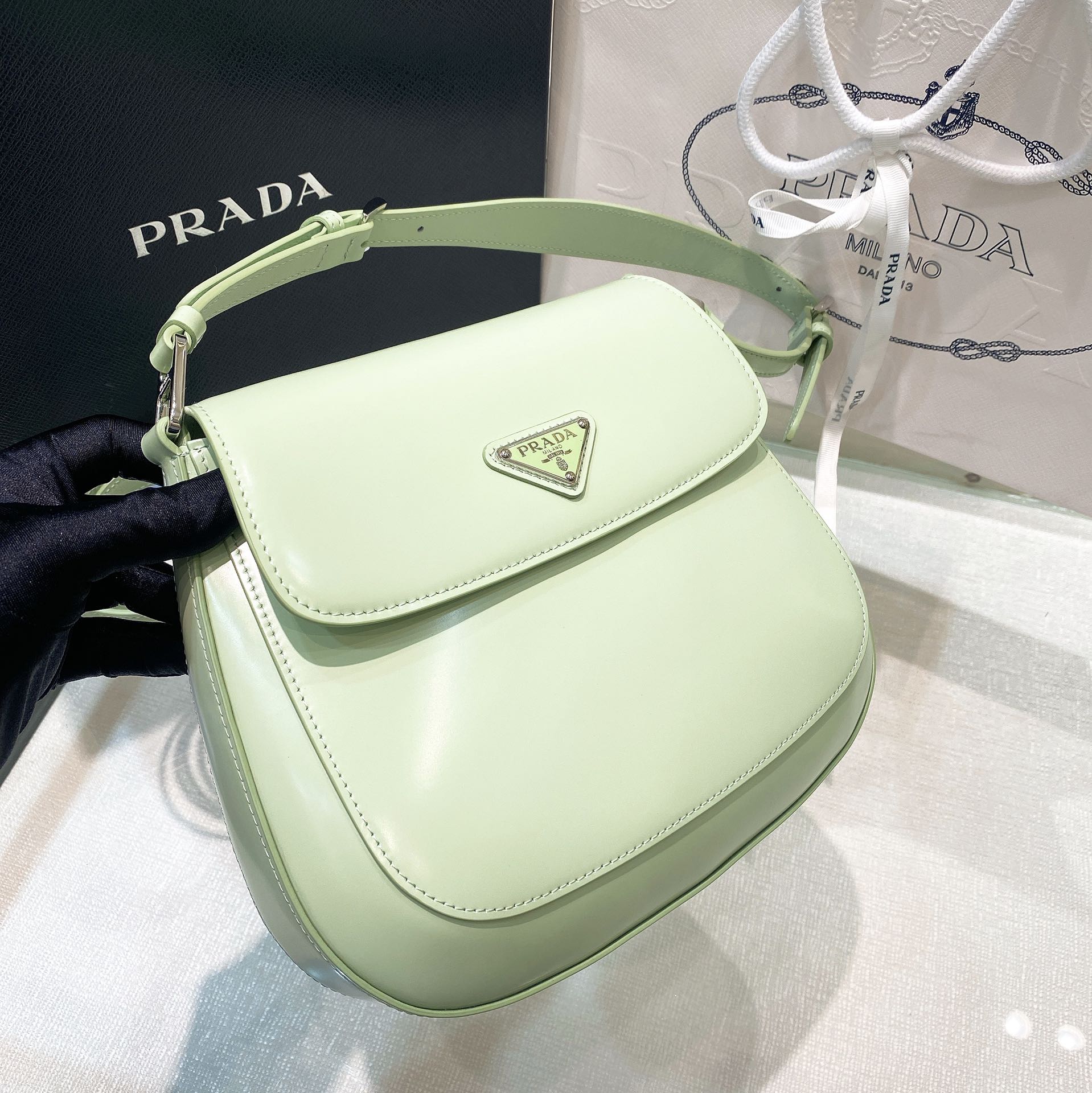handbags prada Hobo 1BD303 Size:24*19*6cm - vstockx