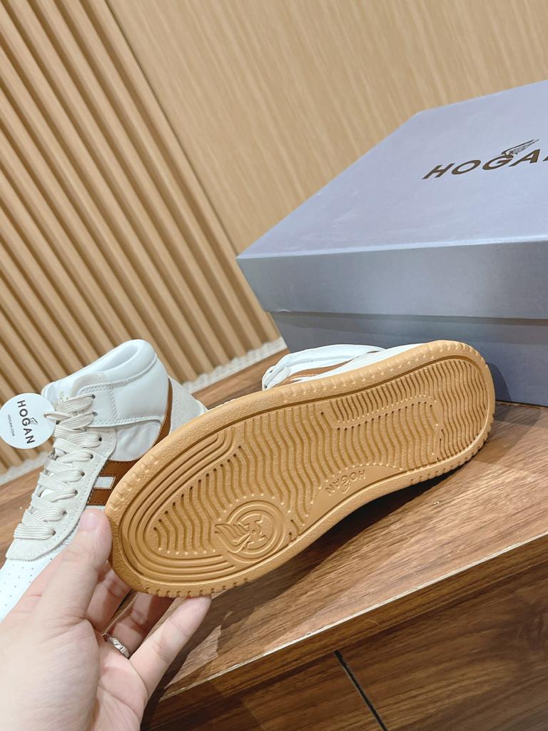Hogan H630 High Top White Ivory Brown - vstockx