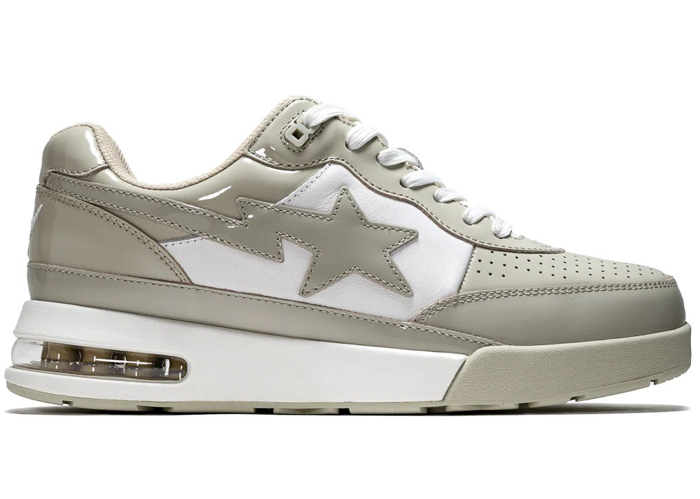 A Bathing Ape Bape Road Sta Beige White - vstockx