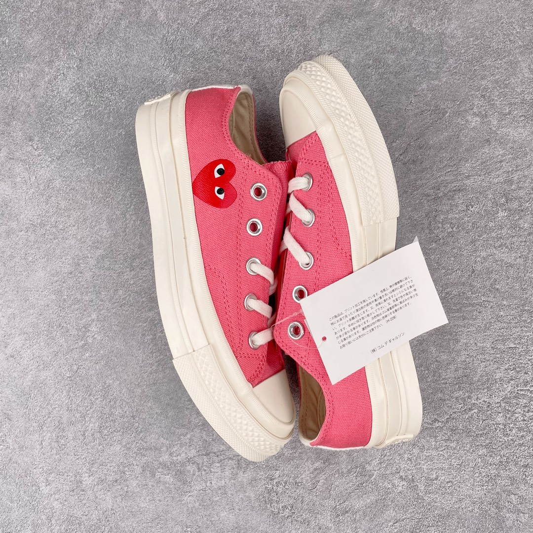 Converse Chuck Taylor All-Star 70s Ox Comme des Garcons Play Bright Pink - vstockx