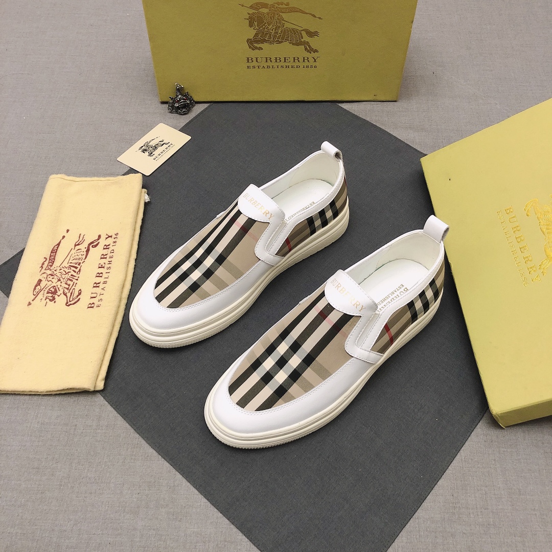Burberry Perforated Check Sneaker 38 - vstockx