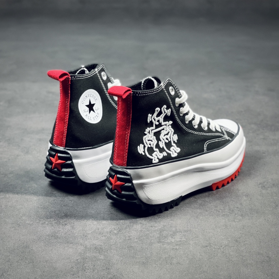 Converse Run Star Hike Hi Keith Haring Black - vstockx