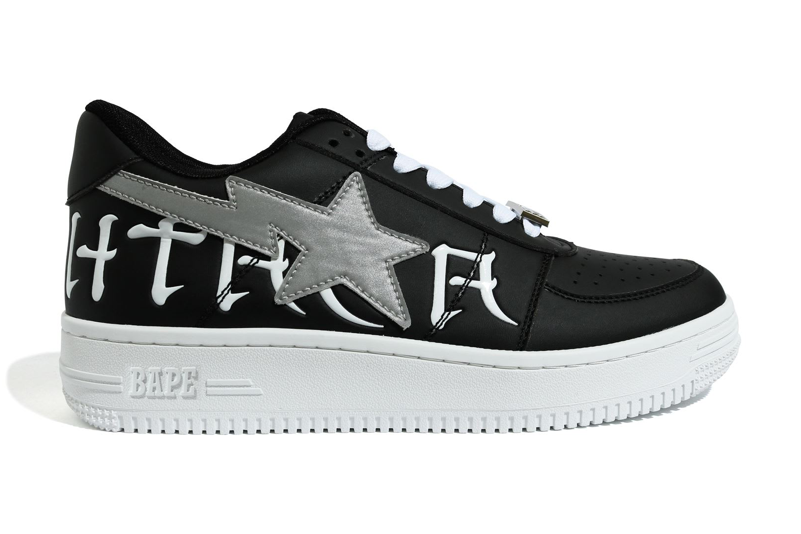 A Bathing Ape Bape Sta Low Black 3M - vstockx