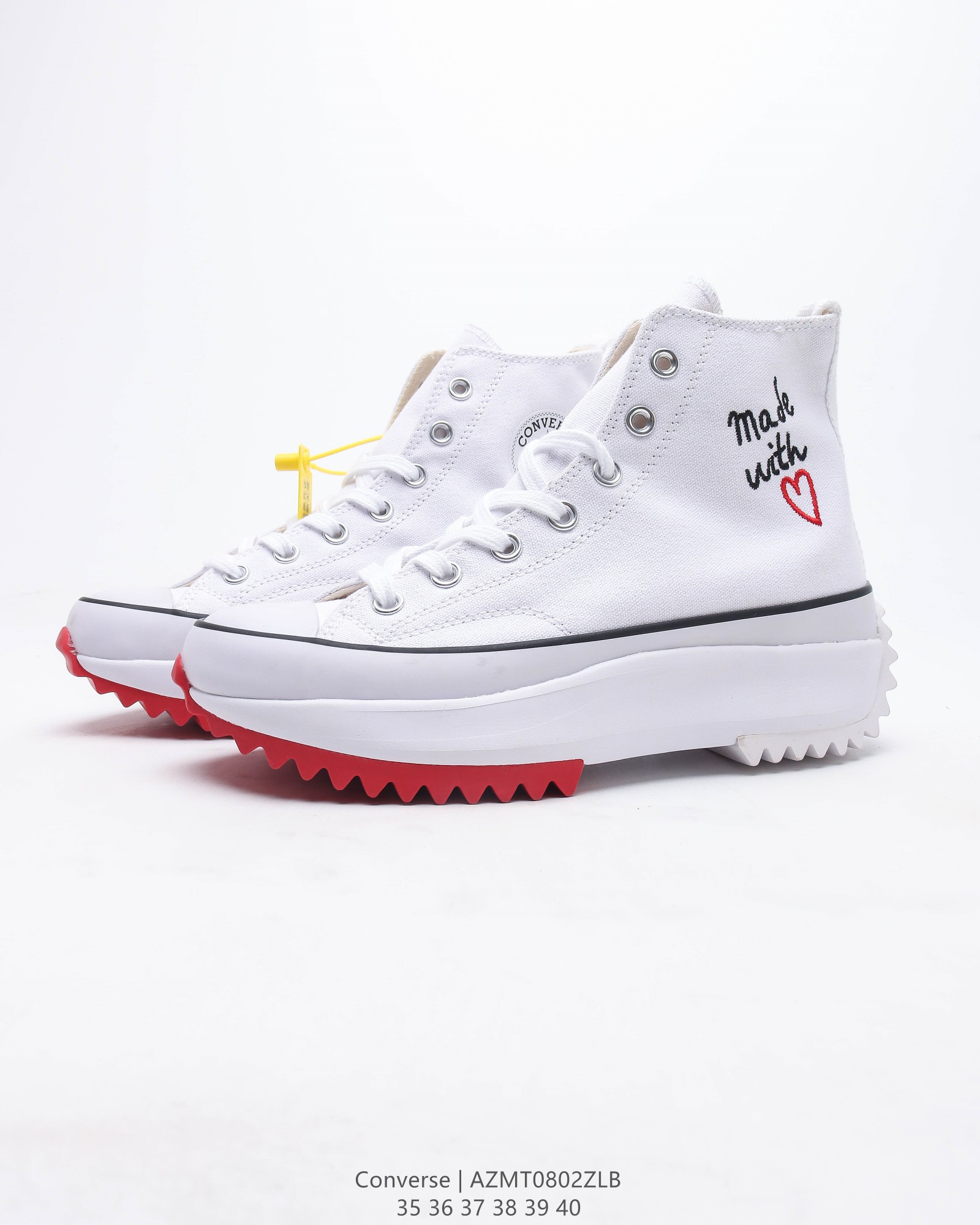 Converse Run Star Hike Hi Made with Love White (W) - vstockx