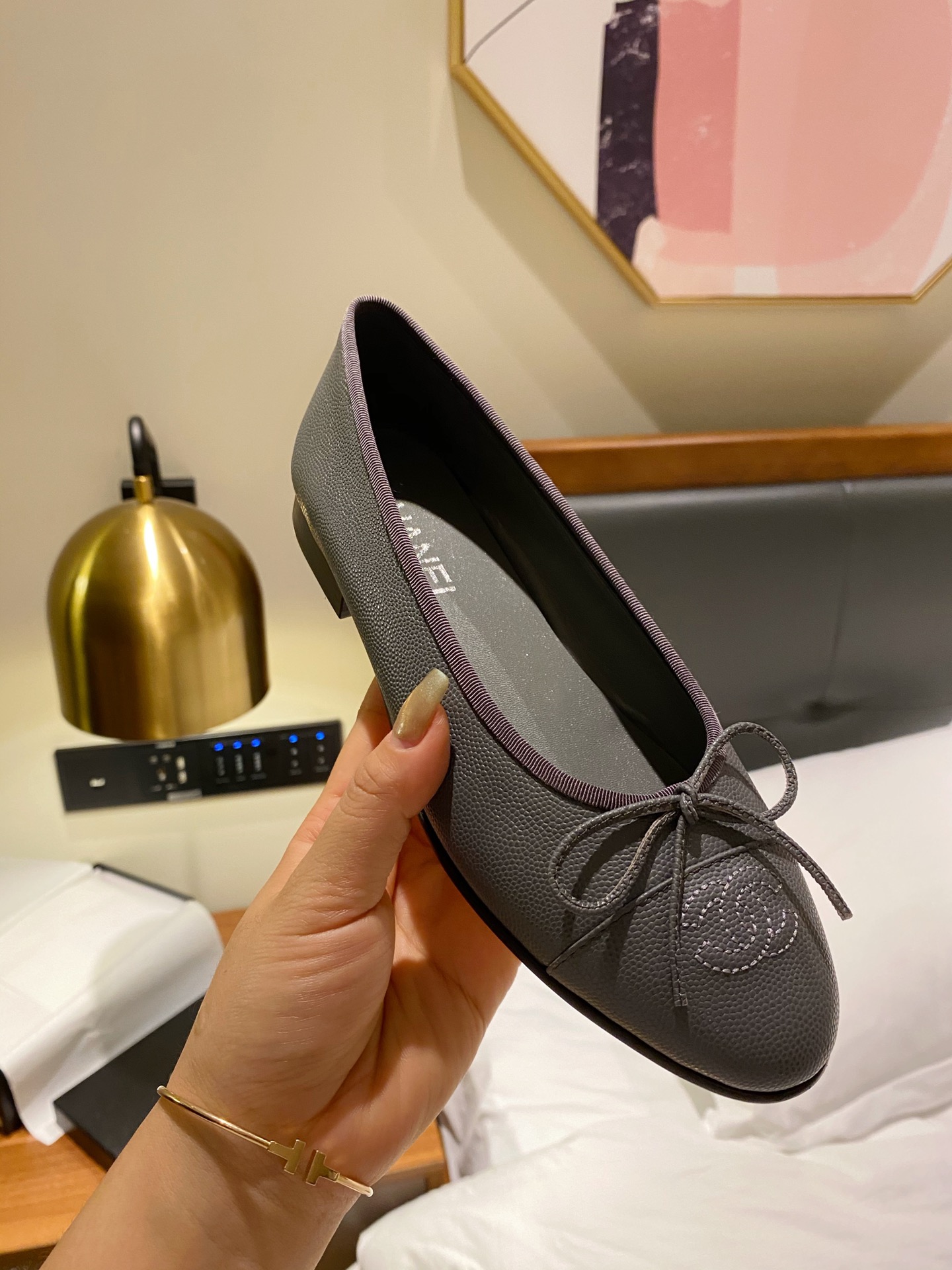 Chanel Ballerinas Fabric & Grosgrain 14 - vstockx