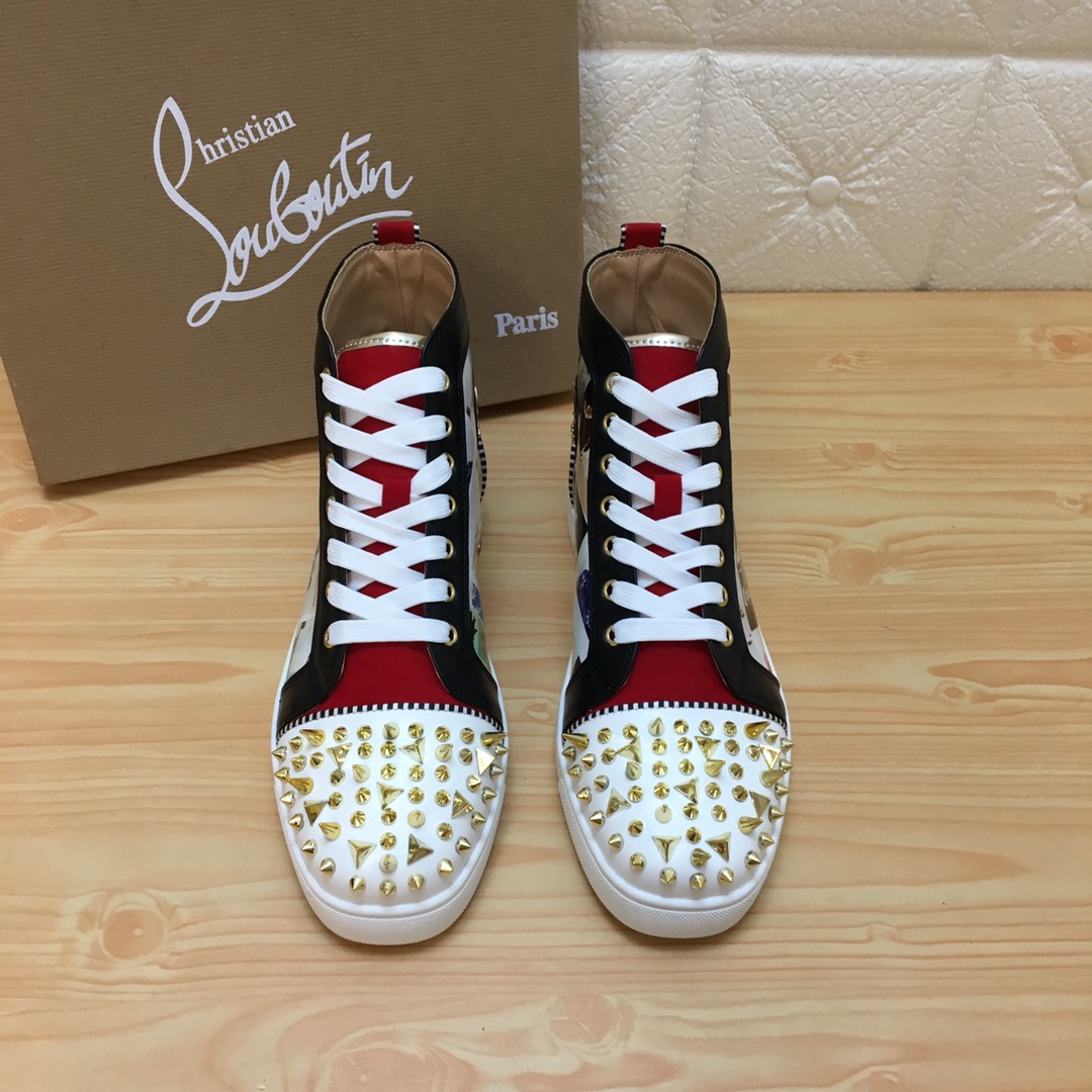 Christian Louboutin Louis Junior Spikes Orlato Flat Sneakers 12 - vstockx
