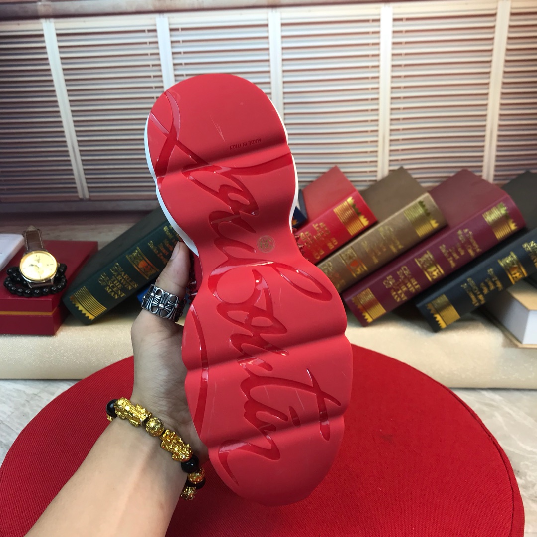 Christian Louboutin Spike Sock Flat Sneakers 3 - vstockx