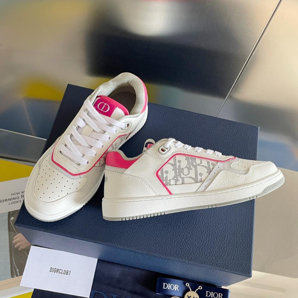 Dior B27 Low White Neon Pink - vstockx
