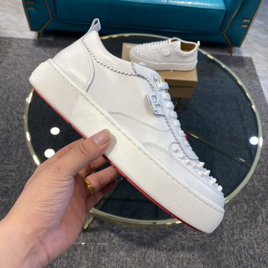 Christian Louboutin Happyrui Spikes Flat Sneakers 2 - vstockx