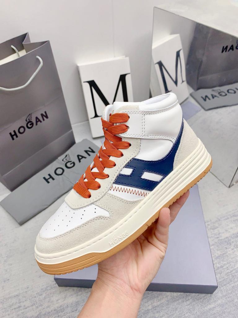 Hogan H630 High Top White Grey Blue - vstockx