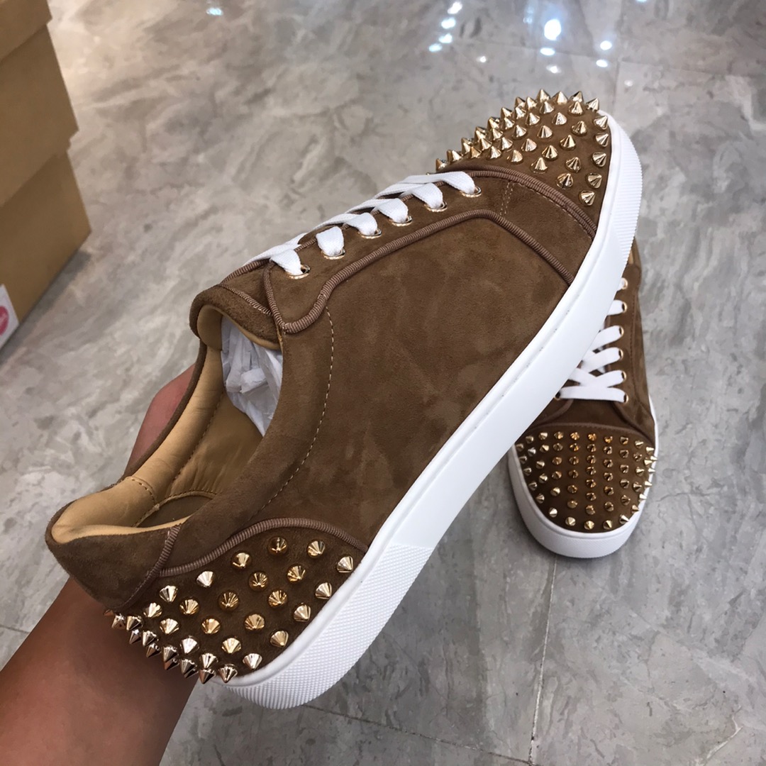 Christian Louboutin Louis Junior Spikes Orlato Flat Sneakers 51 - vstockx