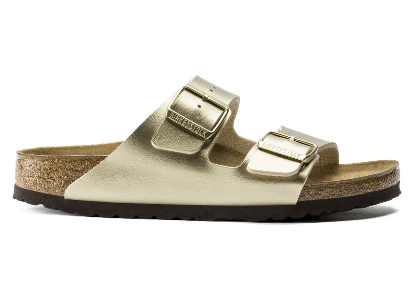 Birkenstock Arizona Birko-Flor Gold (Women's) - vstockx