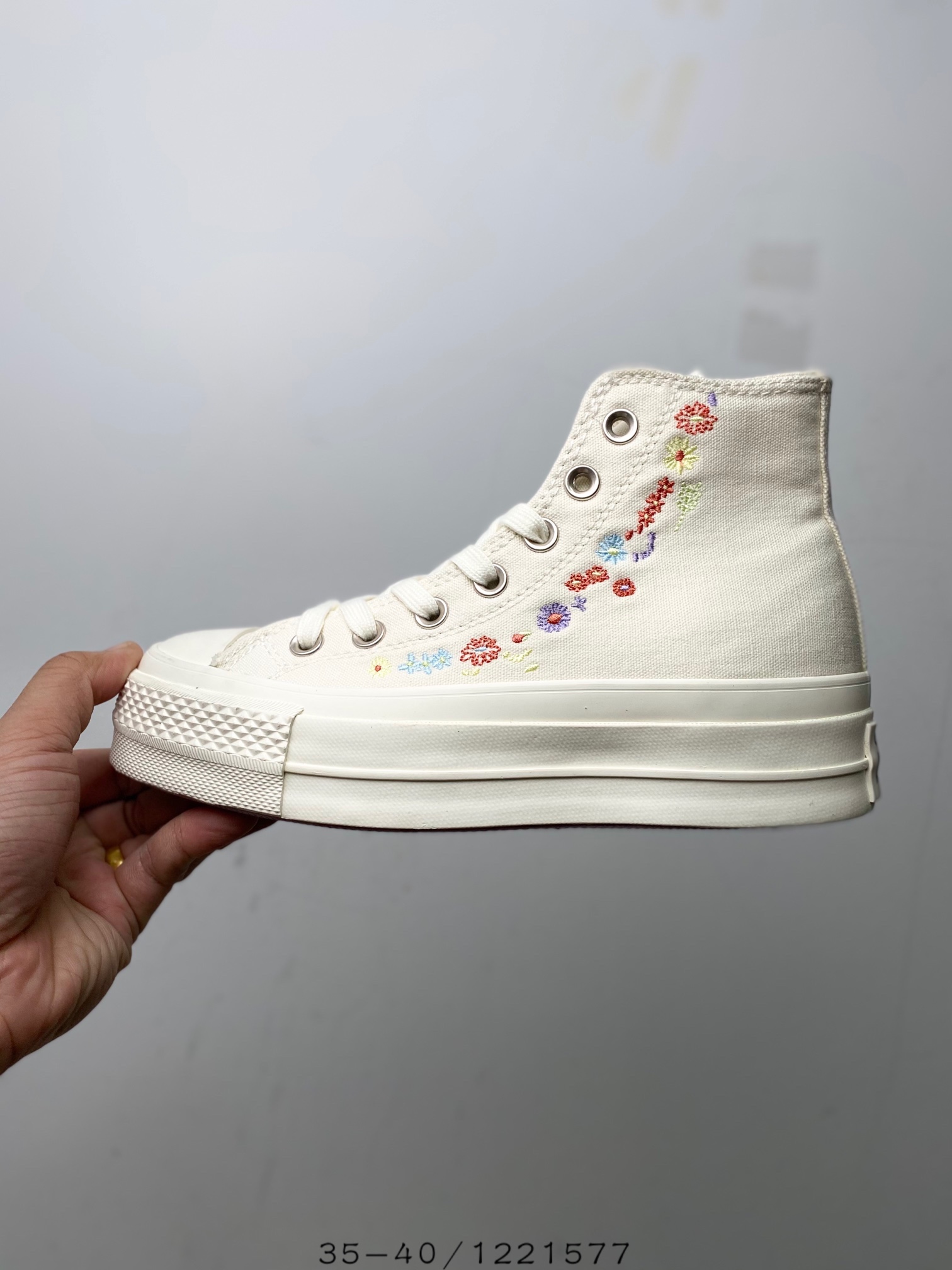 Converse Chuck Taylor All-Star Lift Hi Things To Grow Egret - vstockx