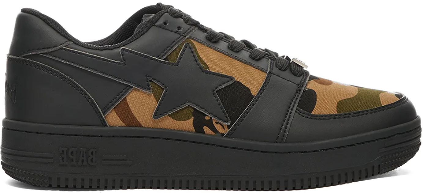 BAPE STA Low M1 Black - vstockx