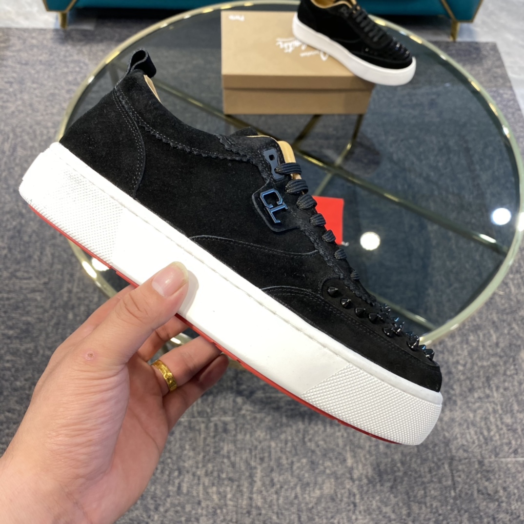 Christian Louboutin Happyrui Spikes Flat Sneakers 1 - vstockx