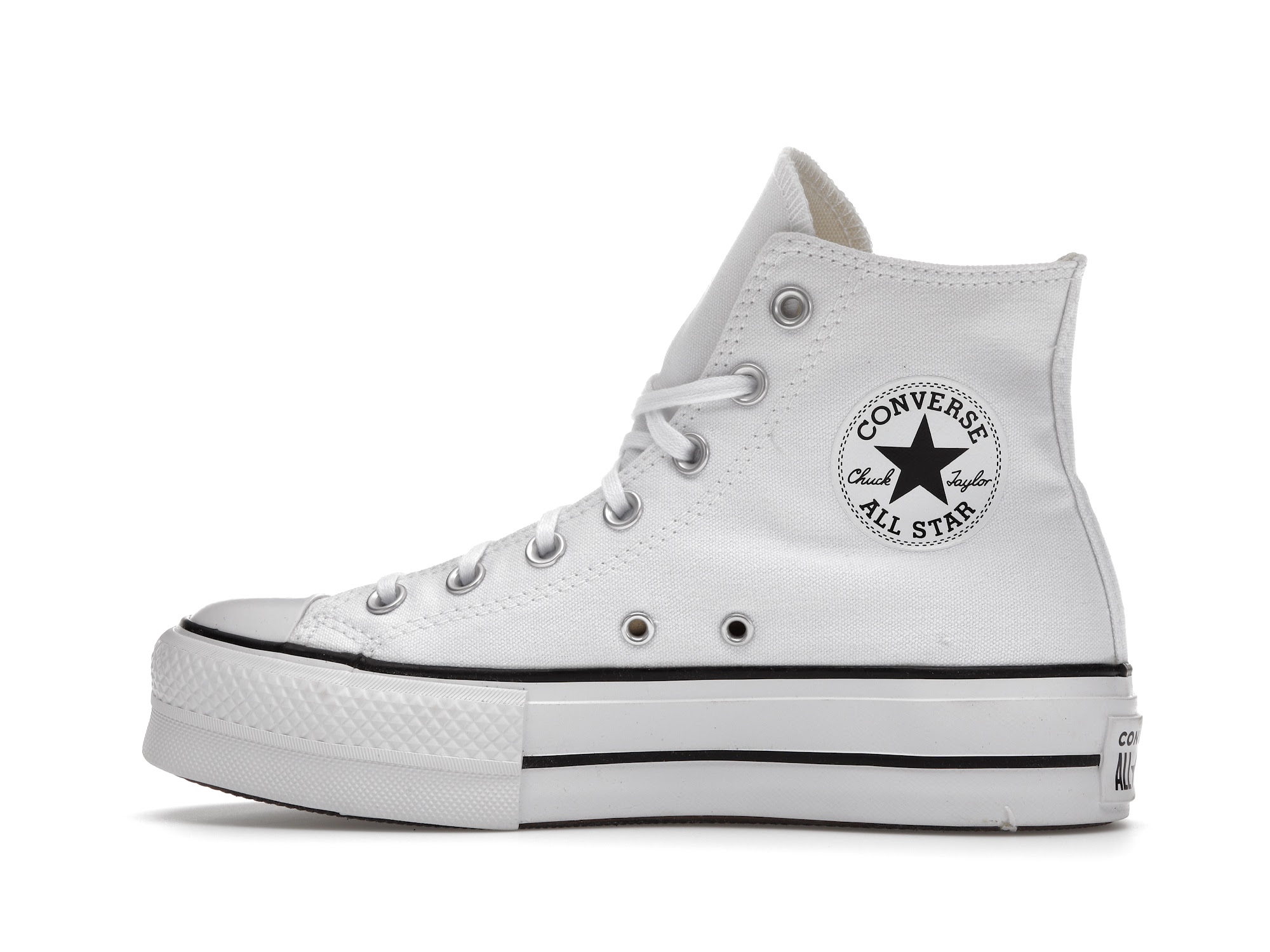 Converse Chuck Taylor All-Star Hi Platform White Black (W) - vstockx