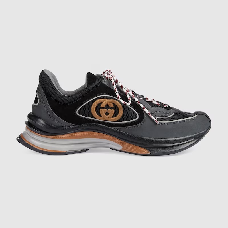 Gucci Run sneakers Grey suede - vstockx