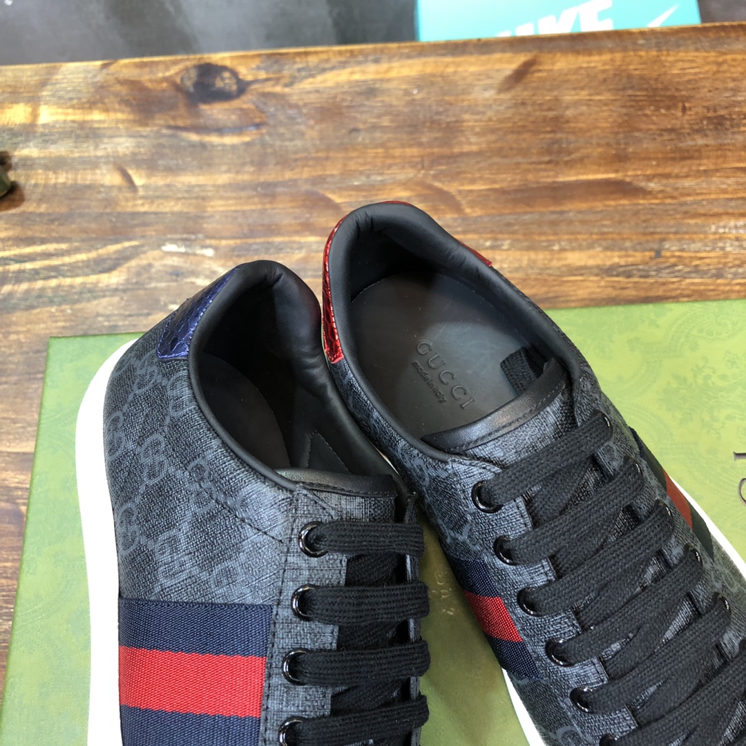 Gucci Ace GG Supreme Black - vstockx