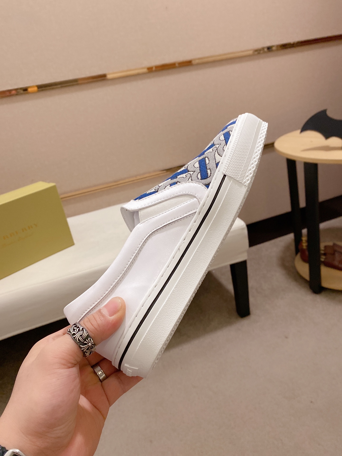 Burberry Perforated Check Sneaker 22 - vstockx