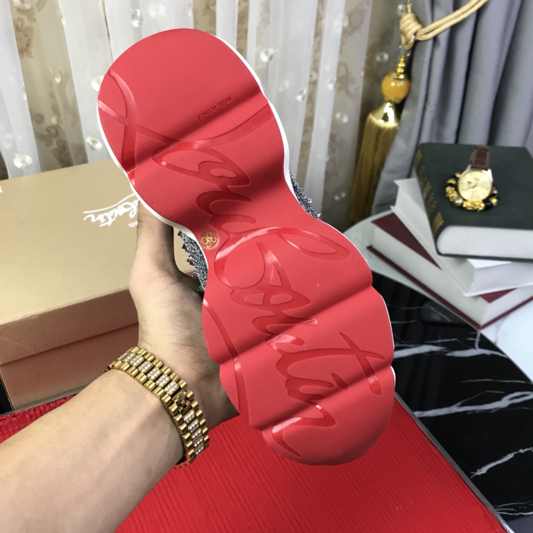 Christian Louboutin Spike Sock Flat Sneakers 2 - vstockx