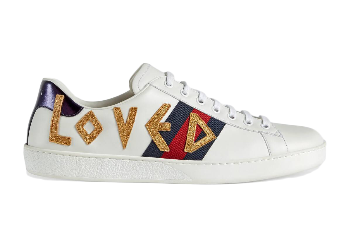 Gucci Ace Embroidered Love - vstockx