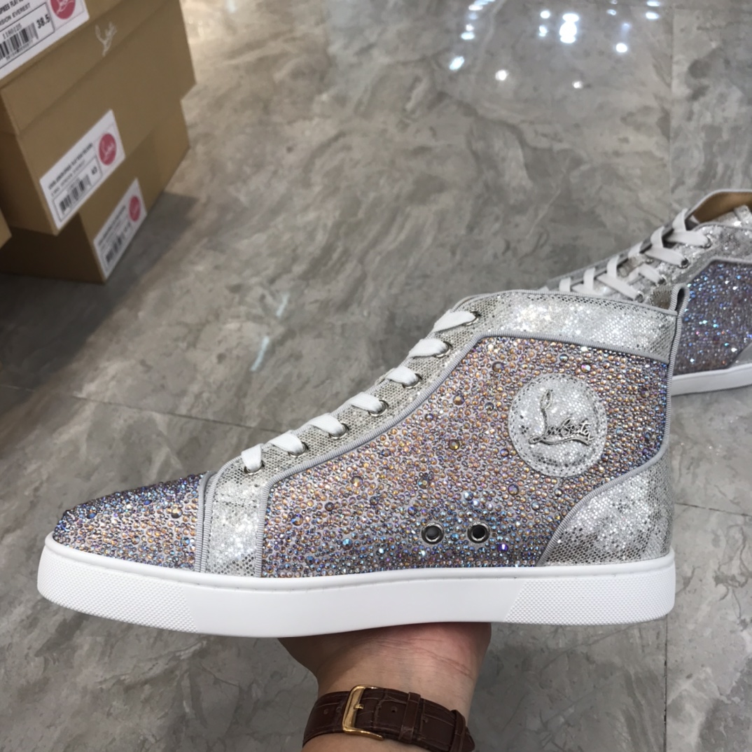 Christian Louboutin Louis Junior Spikes Orlato Flat Sneakers 19 - vstockx