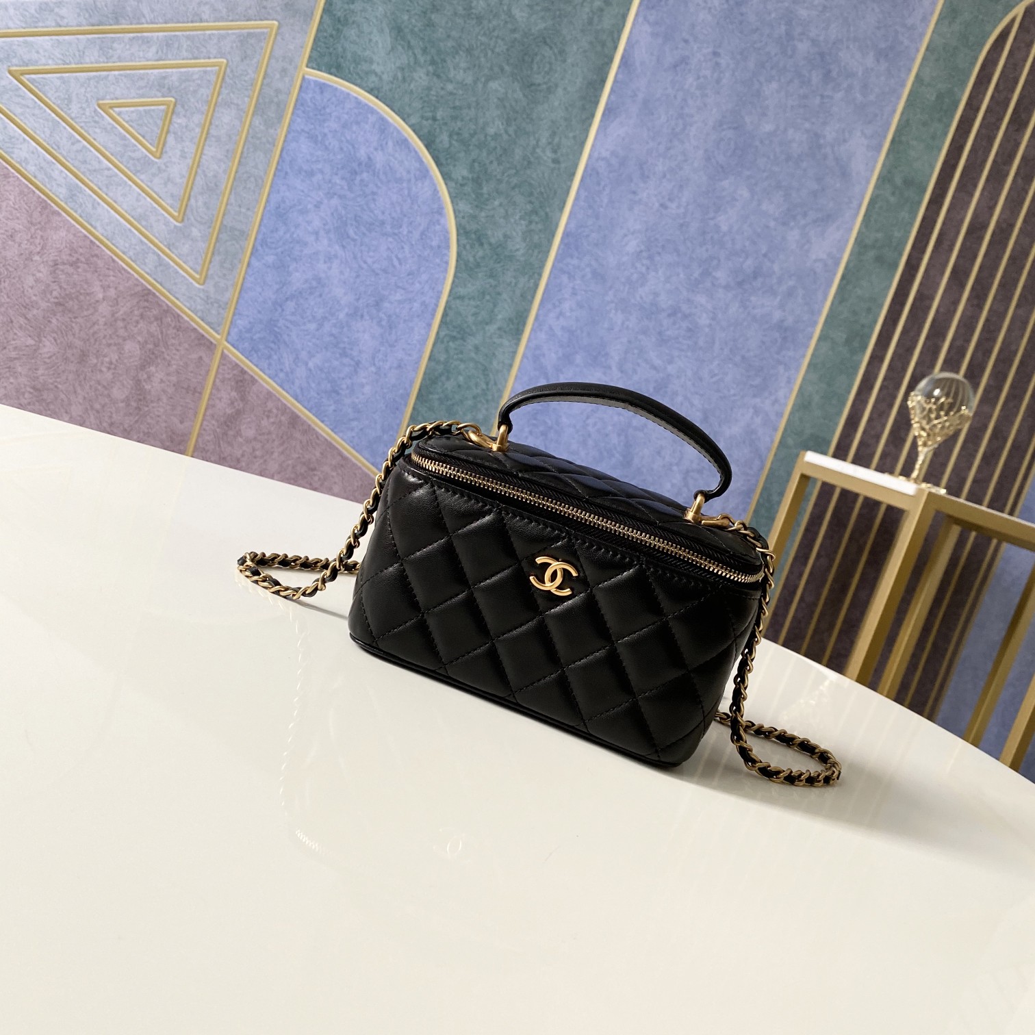 Handbag chanel 81118 sizez 9.5 17 8 cm - vstockx