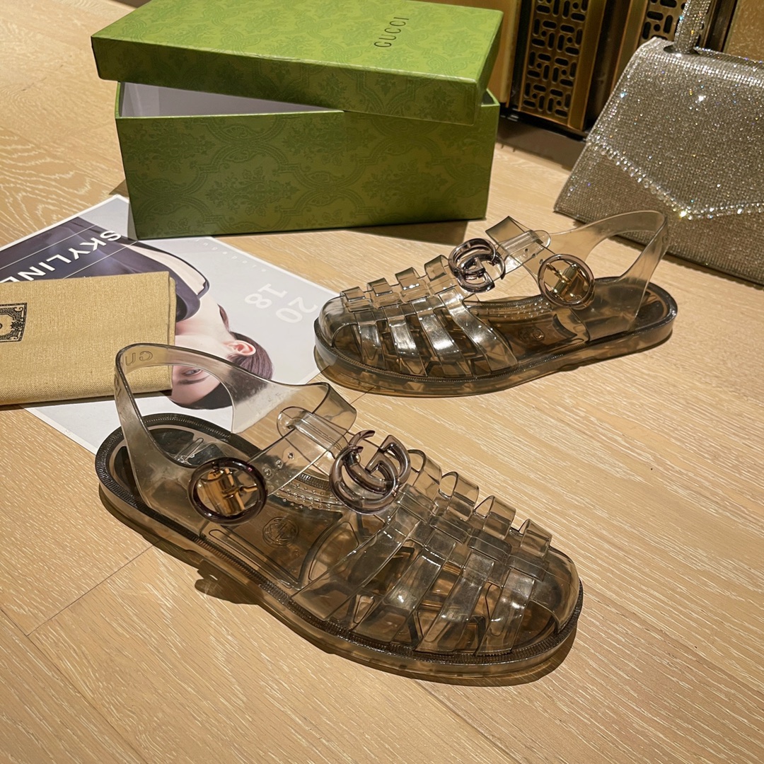 Gucci Women's sandal with Double G Women 11 - vstockx