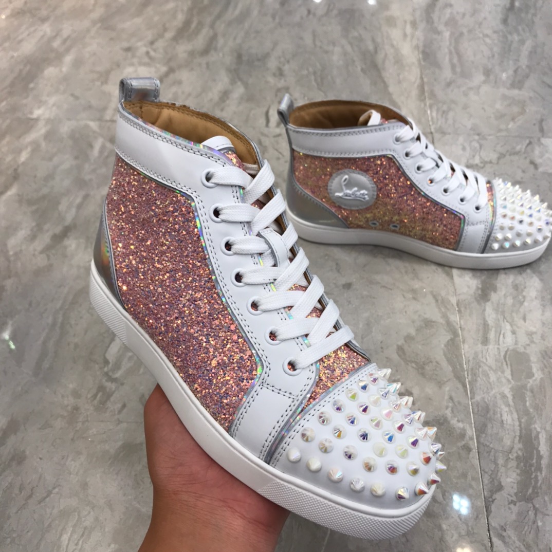 Christian Louboutin Louis Junior Spikes Orlato Flat Sneakers 40 - vstockx