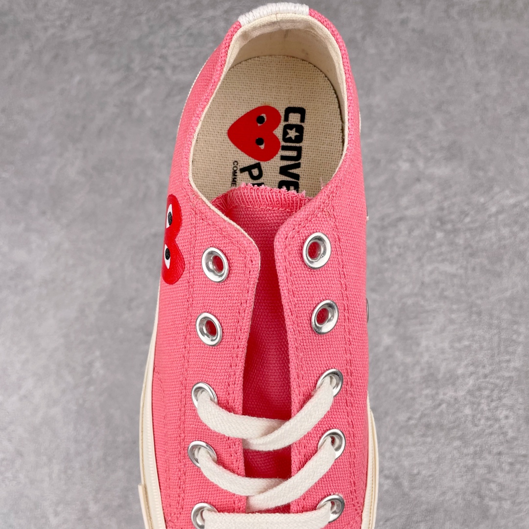 Converse Chuck Taylor All-Star 70s Ox Comme des Garcons Play Bright Pink - vstockx