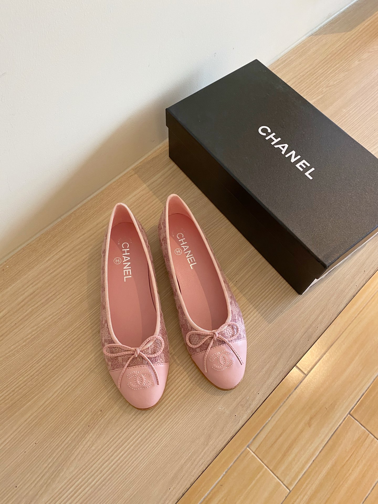 Chanel Ballerinas Fabric & Grosgrain 23 - vstockx