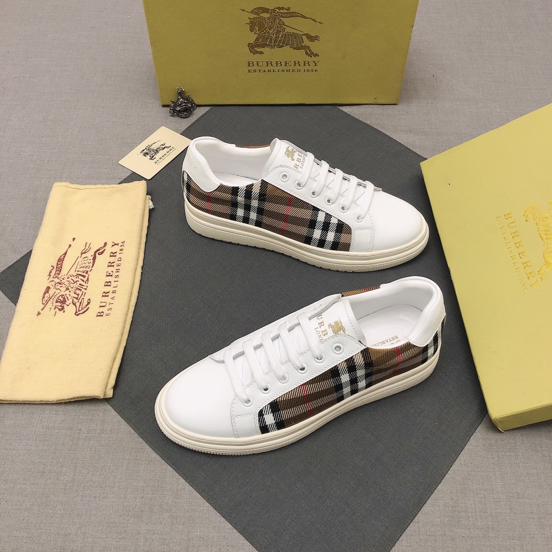 Burberry Perforated Check Sneaker 45 - vstockx