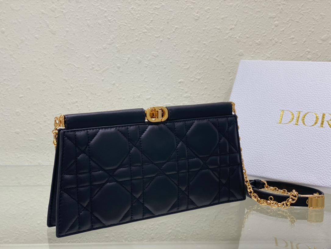 Handbags Dior Caro Colle Noire 5166 size:27.5 x 14 x 4.5 cm - vstockx