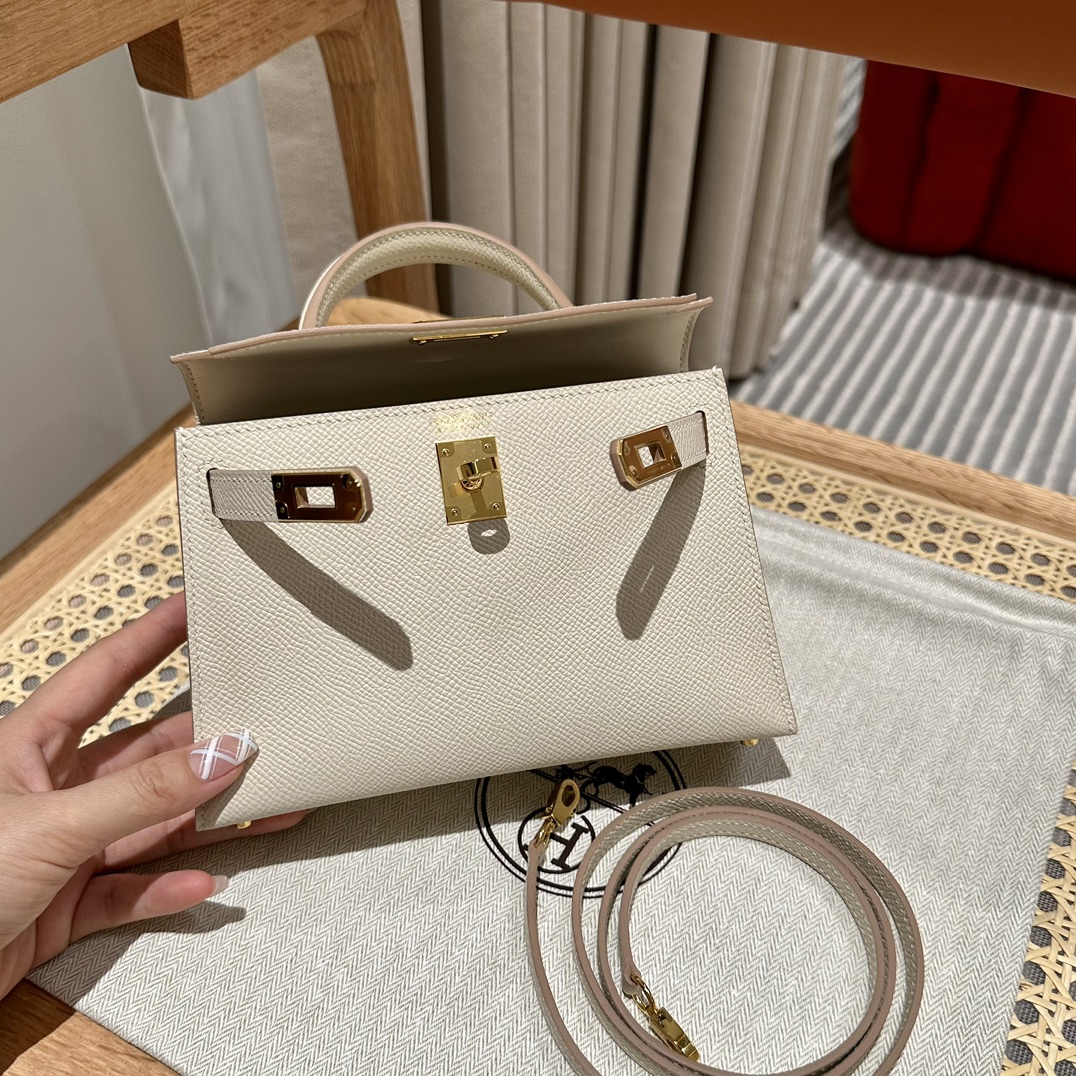 Handbags Hermes mini Kelly size:19cm - vstockx
