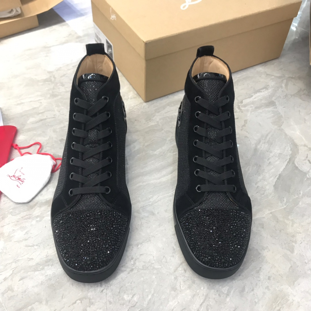 Christian Louboutin Louis Junior Spikes Orlato Flat Sneakers 49 - vstockx