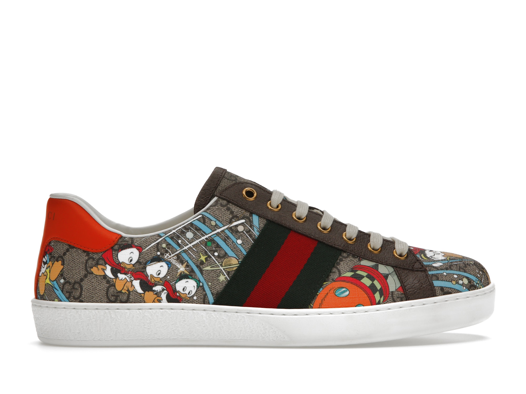 Gucci Ace x Disney Huey, Dewey, Louie Print - vstockx