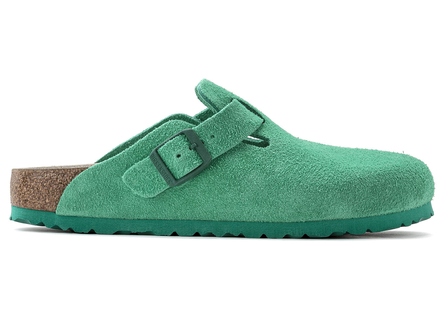 Birkenstock Boston Suede Bold Green - vstockx