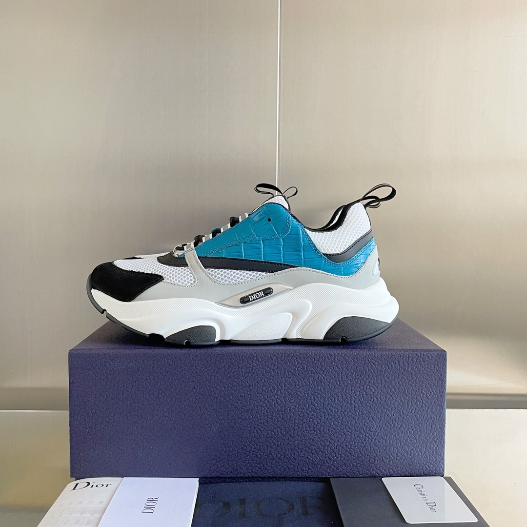 Dior B22 Light Blue Croc - vstockx