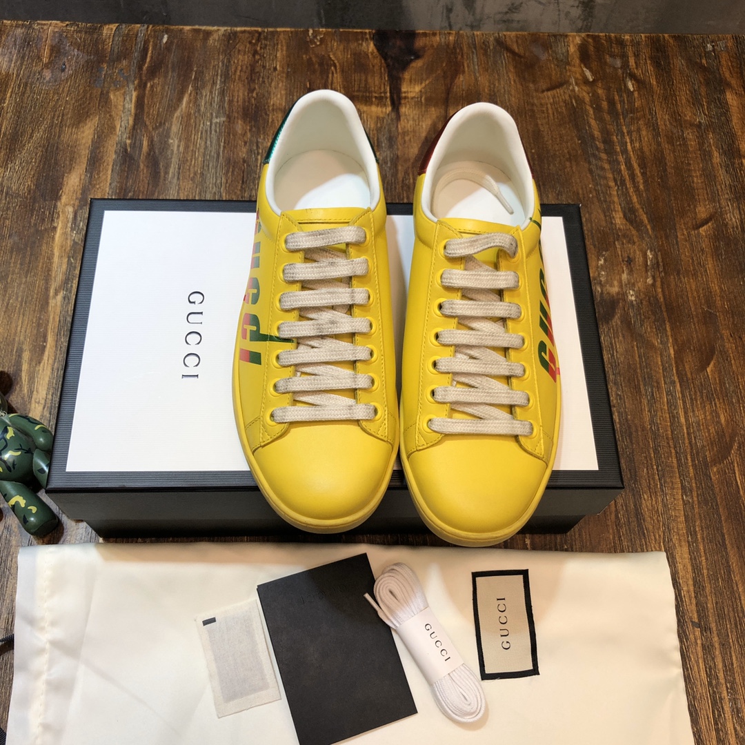 Gucci Ace Blade Yellow - vstockx