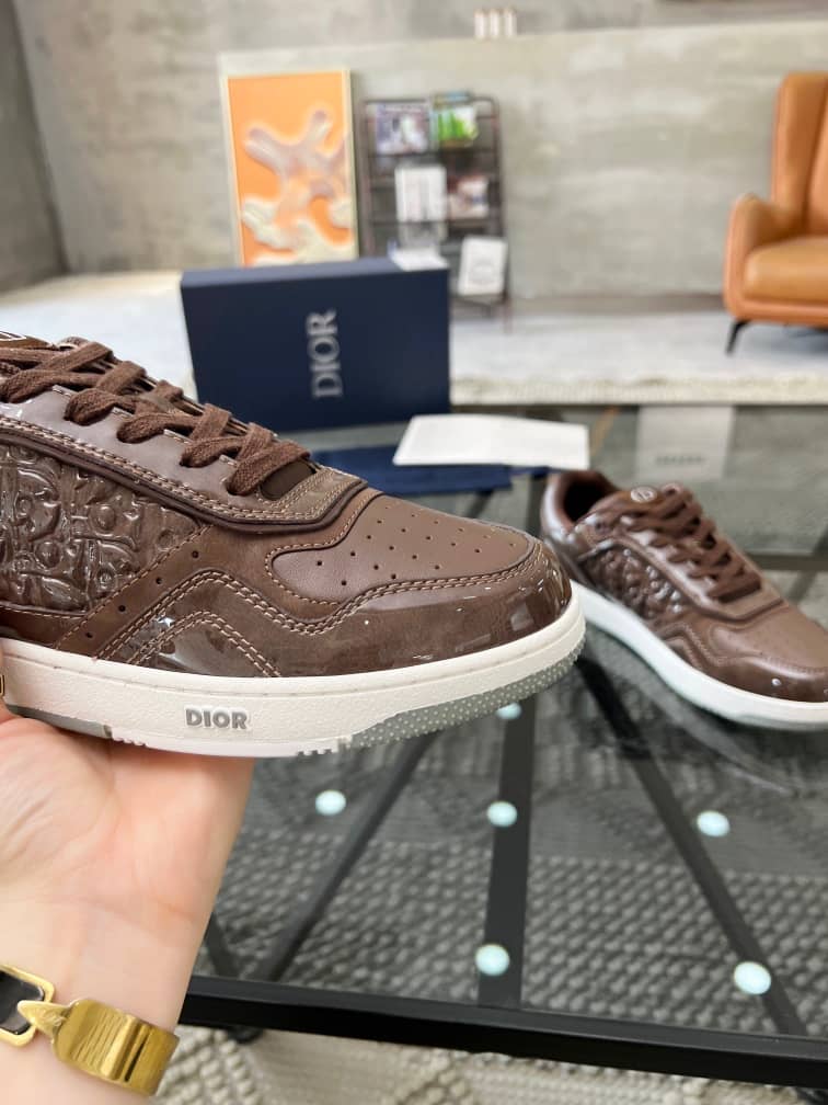 Dior B27 Low Plum Patent Dior Oblique Gravity Embossed - vstockx