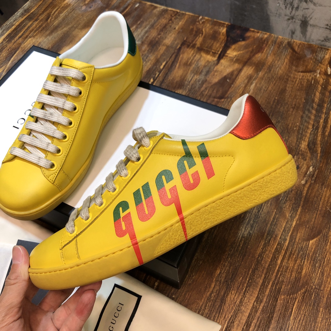 Gucci Ace Blade Yellow - vstockx