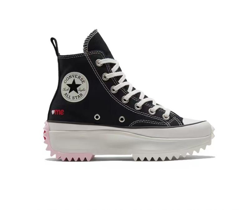 Converse Run Star Hike Hi Black White Red - vstockx