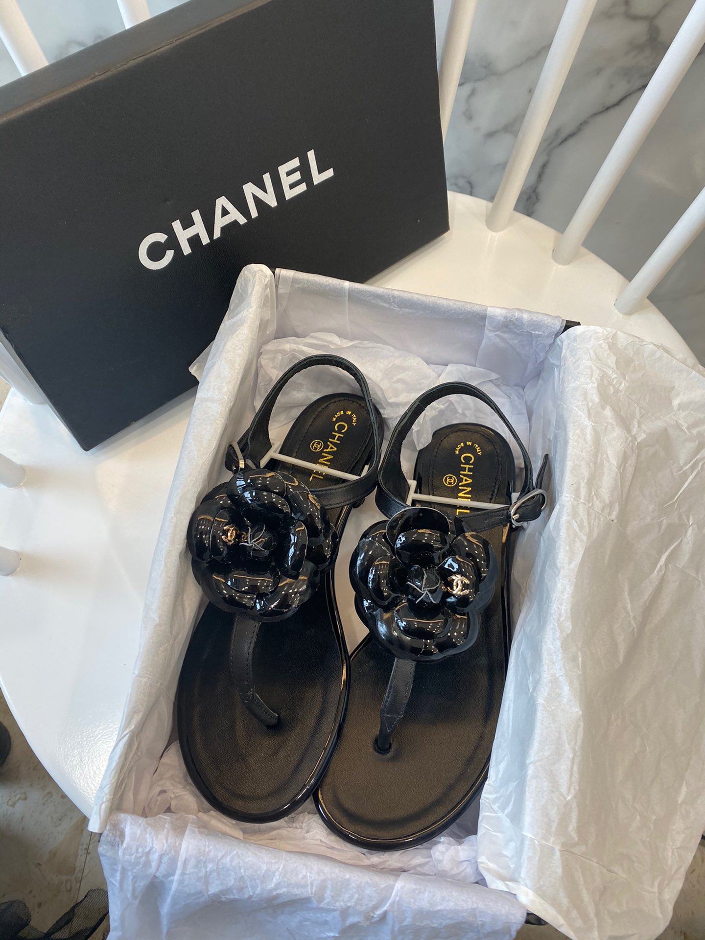 Chanel Slides 34 - vstockx