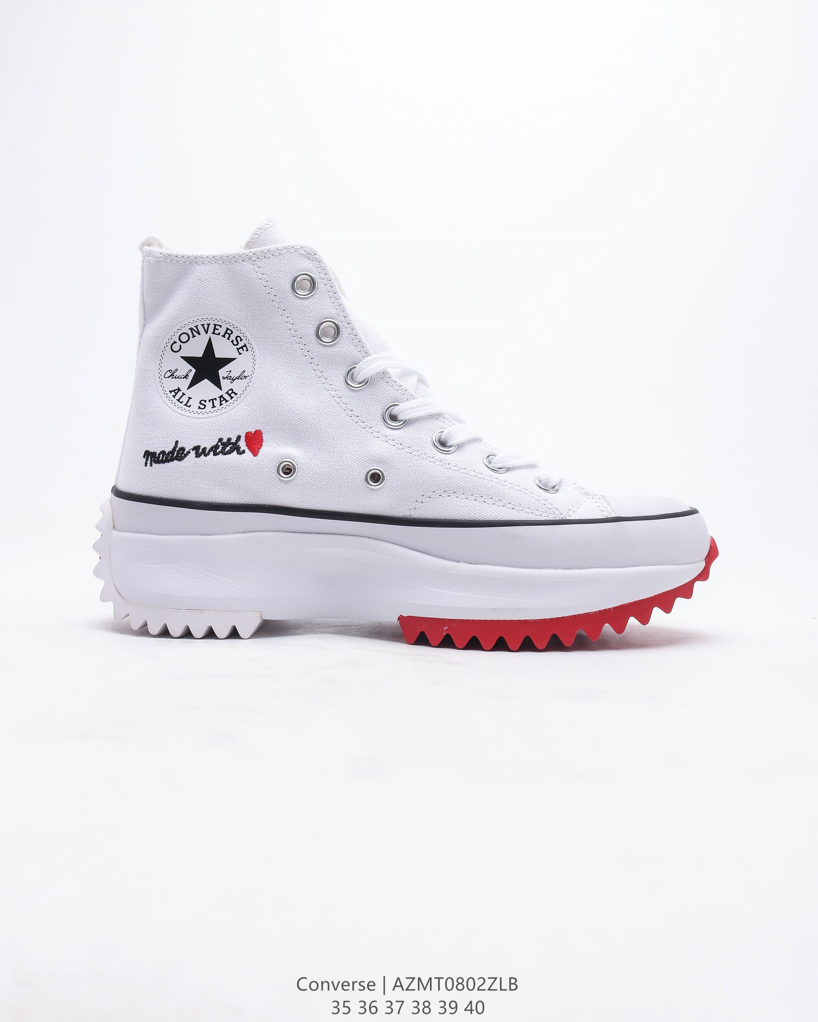 Converse Run Star Hike Hi Made with Love White (W) - vstockx