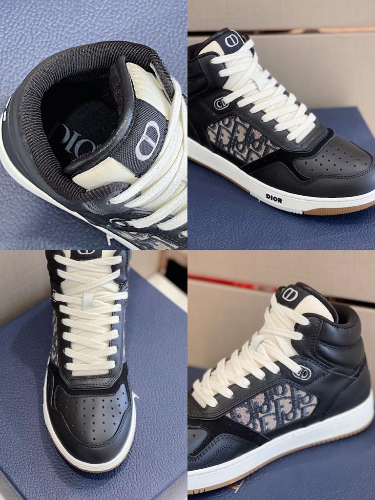Dior B27 High Black Beige White Black Dior Oblique Jacquard - vstockx