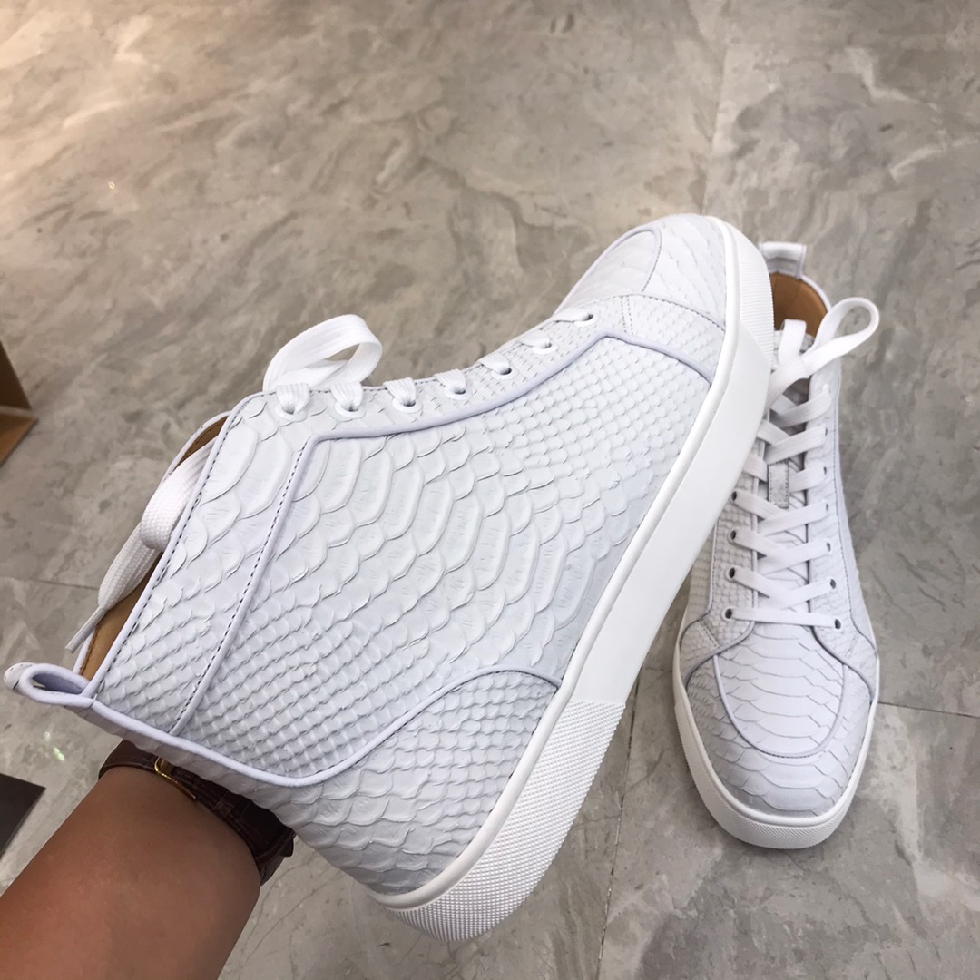Christian Louboutin Louis Junior Spikes Orlato Flat Sneakers 24 - vstockx
