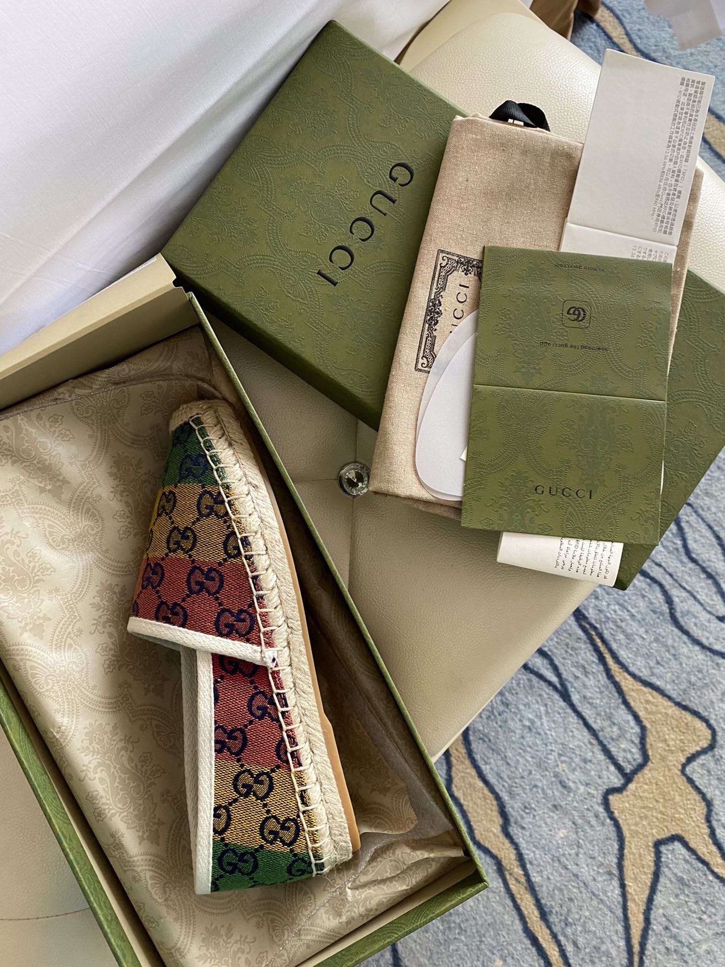 Gucci Leather espadrille with Double G WOMEN 2 - vstockx