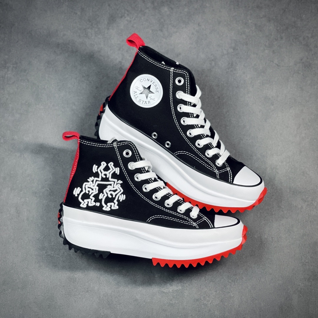 Converse Run Star Hike Hi Keith Haring Black - vstockx