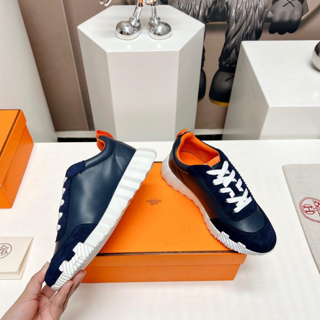 Hermes Bouncing Cowhide Blue Orange - vstockx